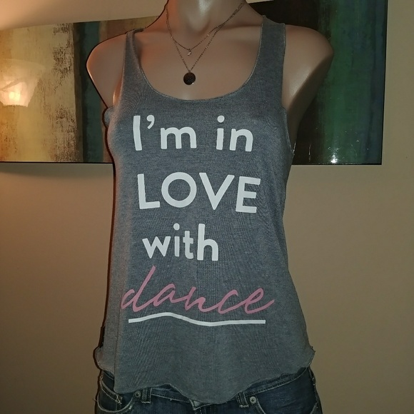 SUGAR AND BRUNO RACERBACK IN LOVE WITH DANCE TANK - Picture 1 of 1